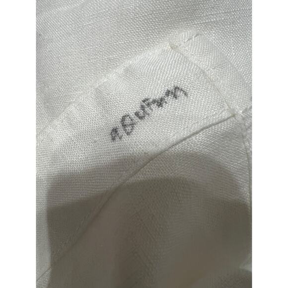 Tommy Bahama Linen Shirt Mens XL White Button Up Long Sleeve Pocket Vacation - Picture 2 of 9